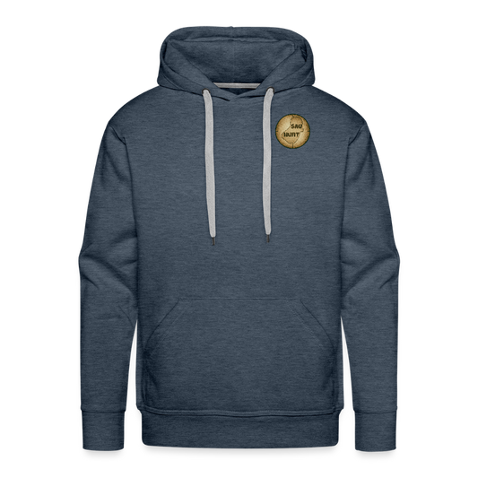 Hoodie - SauHunt - Jeansblau