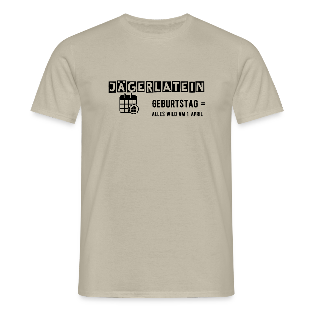 Jagdshirt - Geburtstag - Sandbeige