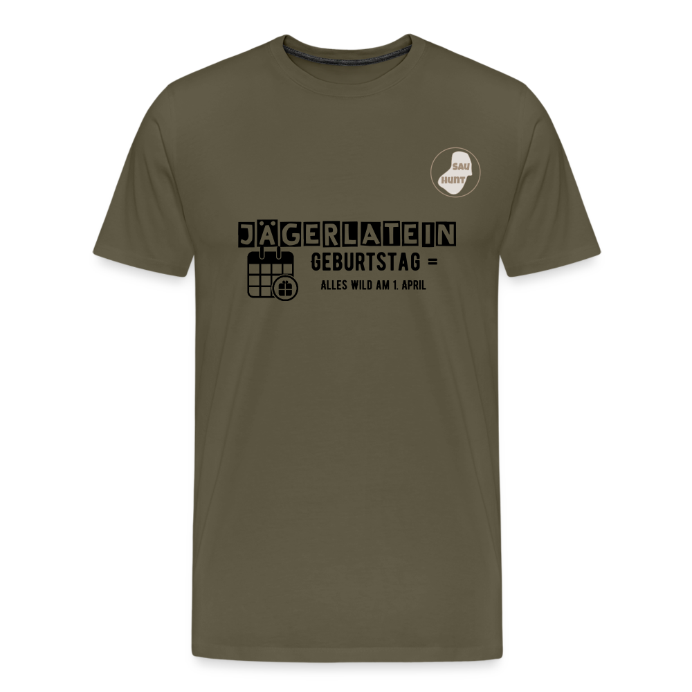 Jagdshirt - Geburtstag - Khaki