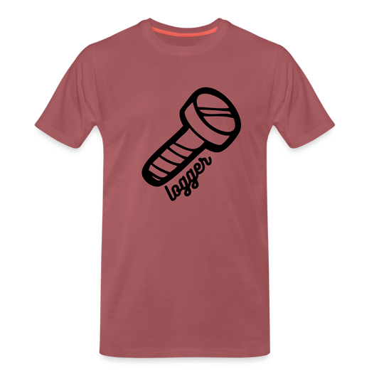 Funshirt - Schraube Locker - washed Burgundy