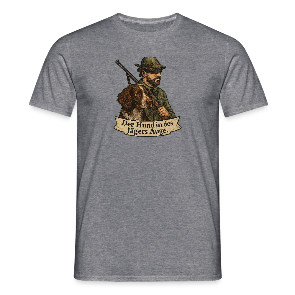 Fun Shirt - Auge des Jägers - Graphit meliert