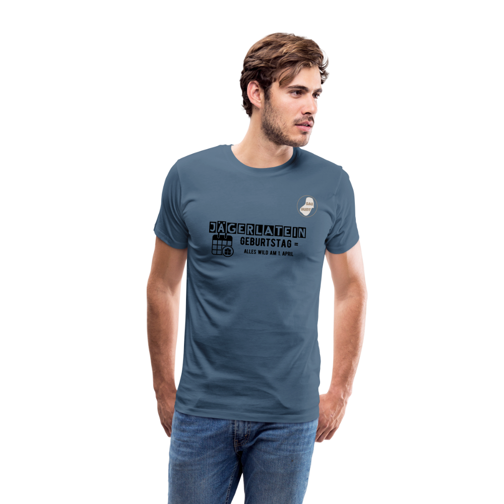 Jagdshirt - Geburtstag - Blaugrau