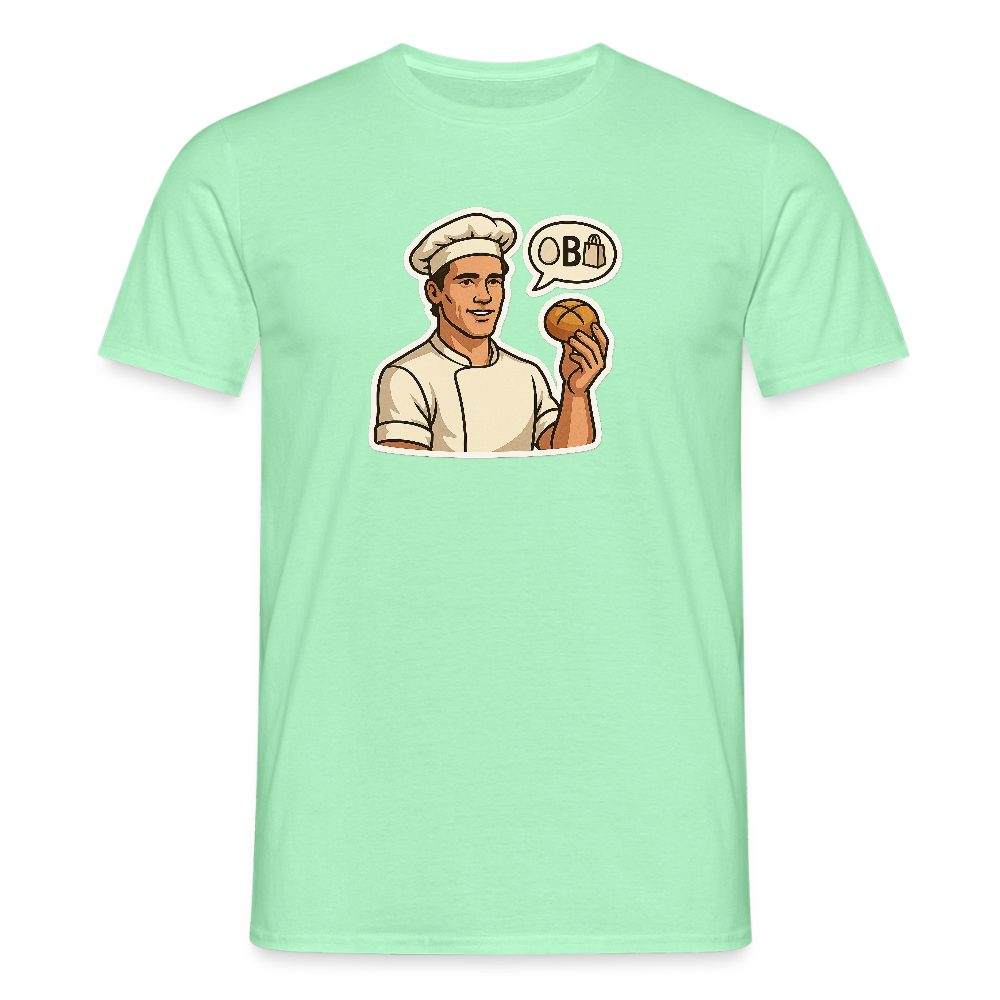 Fun Shirt - Ei B Tasche - Mintgrün