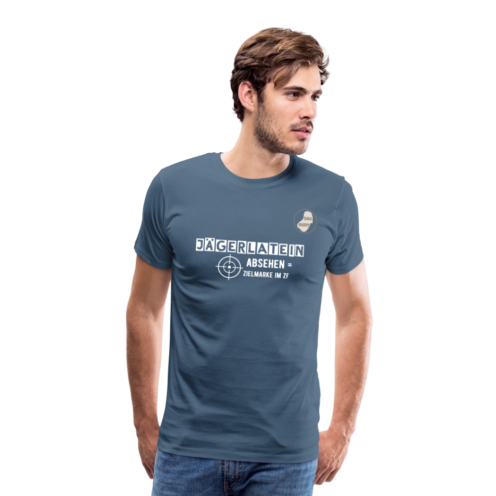 Jagdshirt - Absehen - Blaugrau