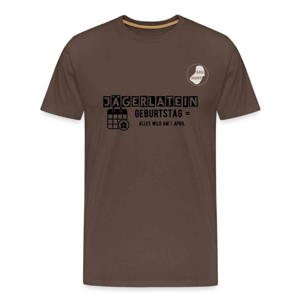 Jagdshirt - Geburtstag - Edelbraun