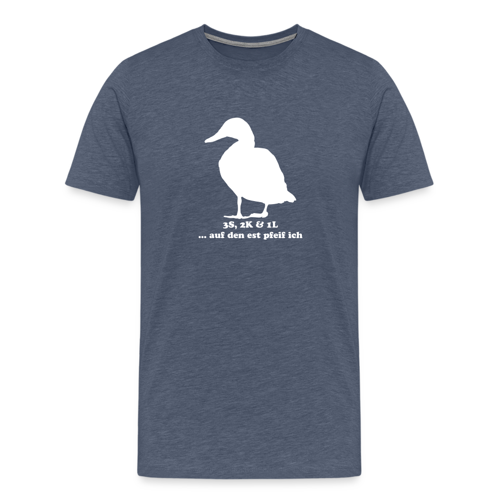Jagdshirt - Schwimmenten - Blau meliert