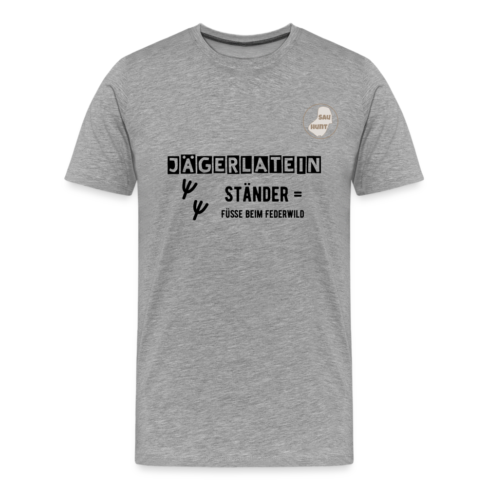 Jagdshirt - Ständer - Grau meliert