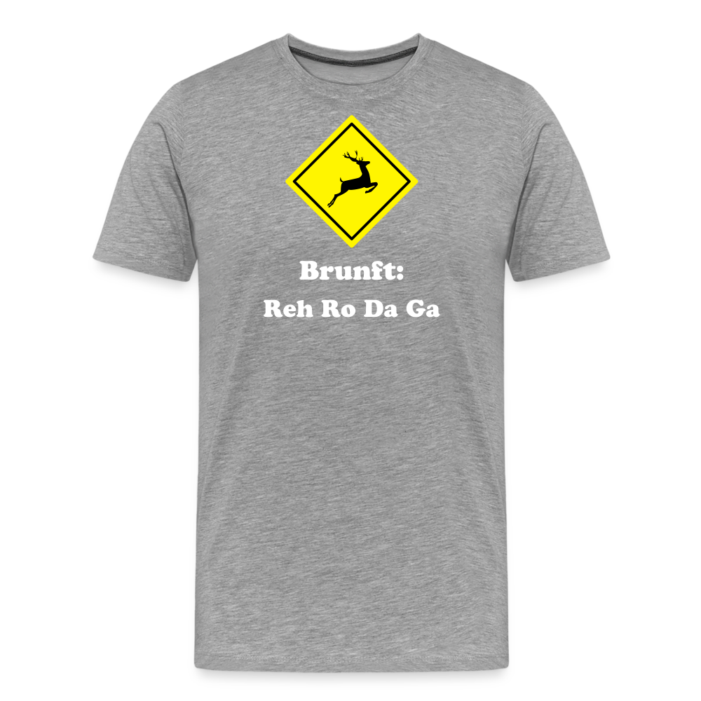 Jagdshirt - Brunftzeiten - Grau meliert
