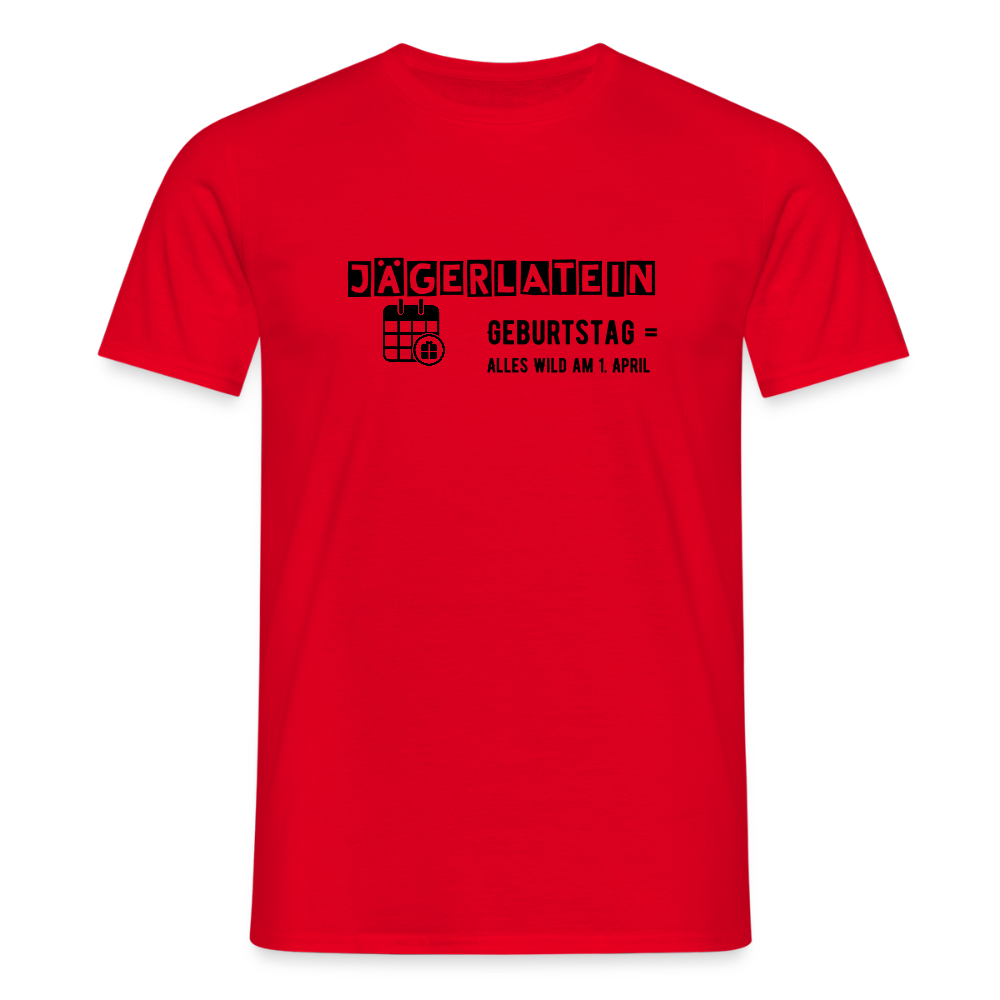 Jagdshirt - Geburtstag - Rot