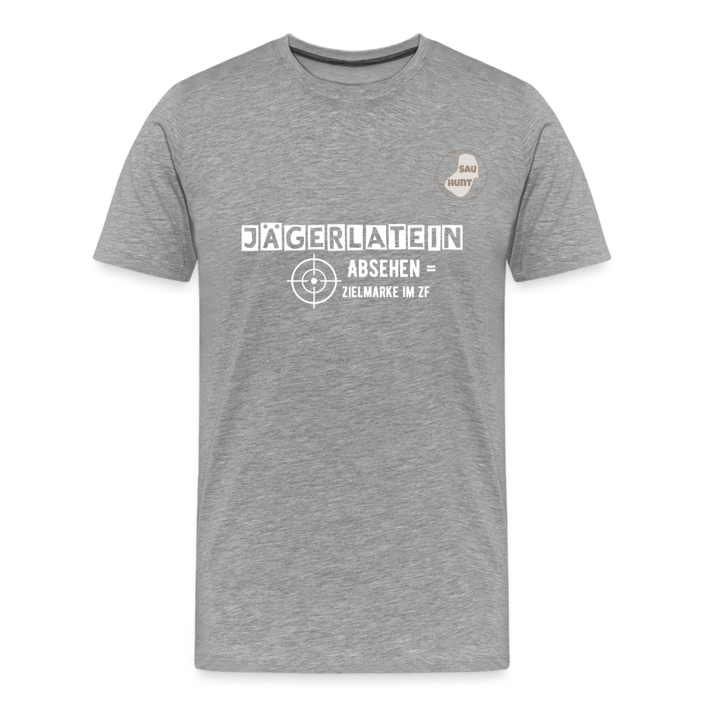 Jagdshirt - Absehen - Grau meliert