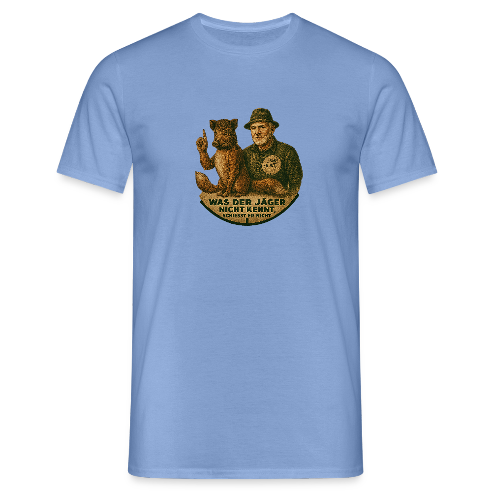 Fun Shirt - Was er nicht kennt - carolina blue