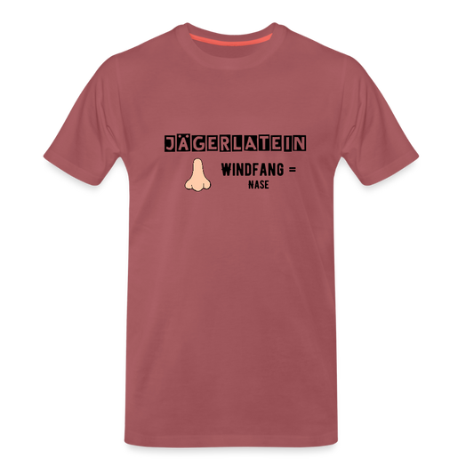 Jagdshirt - Windfang - washed Burgundy