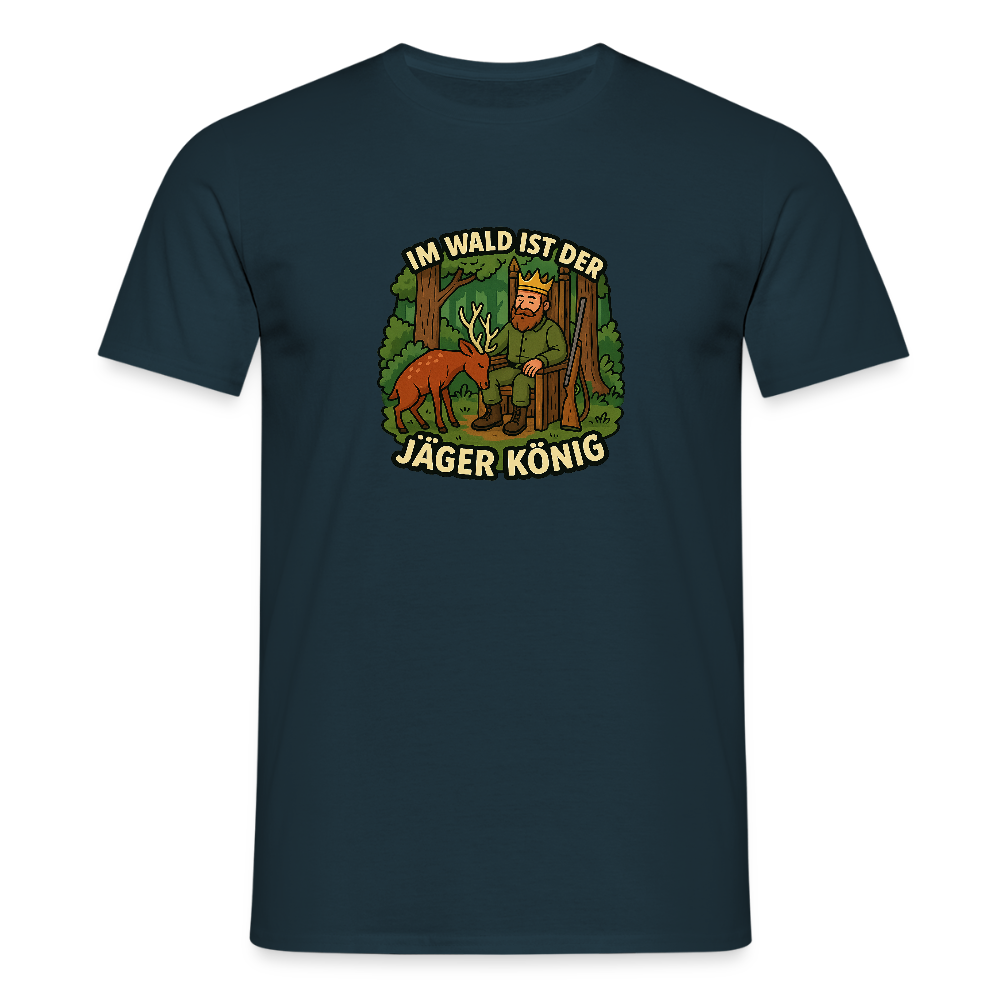 Fun Shirt - Jäger ist König - Navy