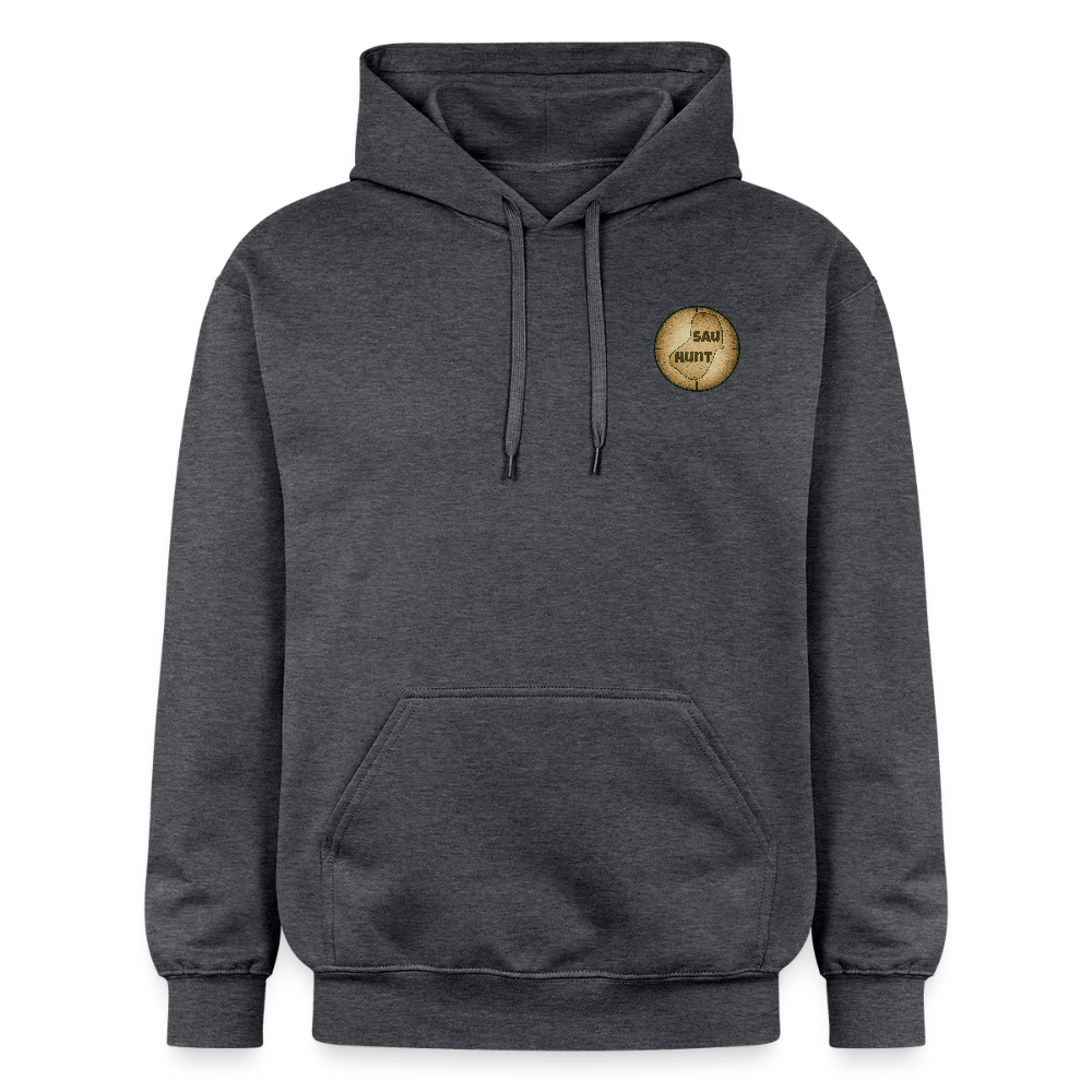 Hoodie - SauHunt - Dunkelgrau meliert