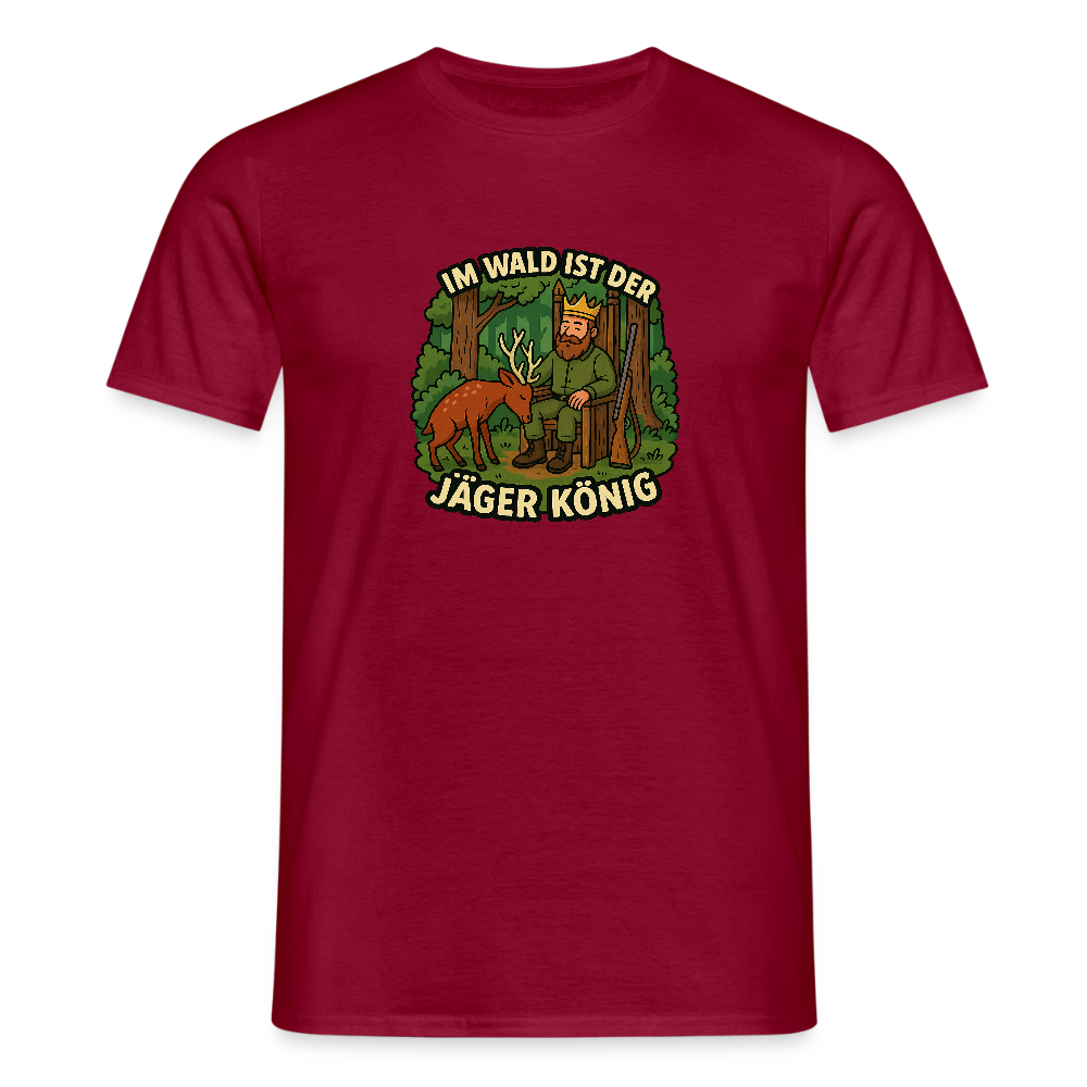 Fun Shirt - Jäger ist König - Ziegelrot
