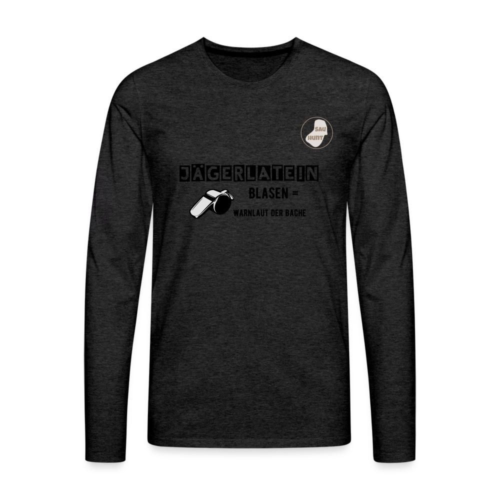 Jagdlangarmshirt - Blasen - Anthrazit