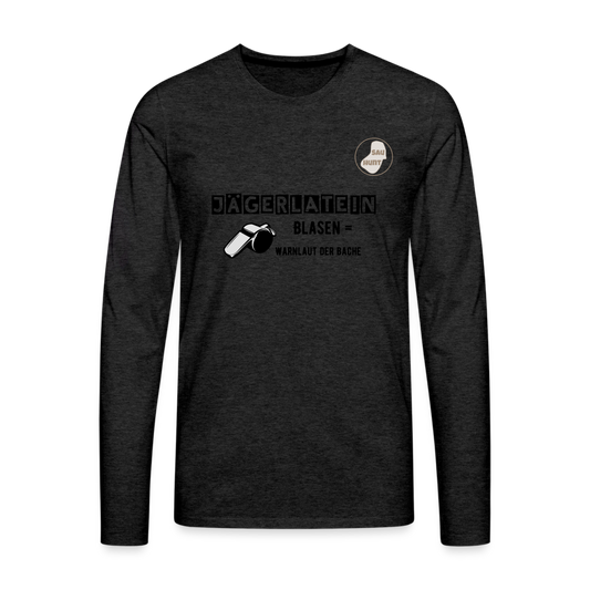 Jagdlangarmshirt - Blasen - Anthrazit