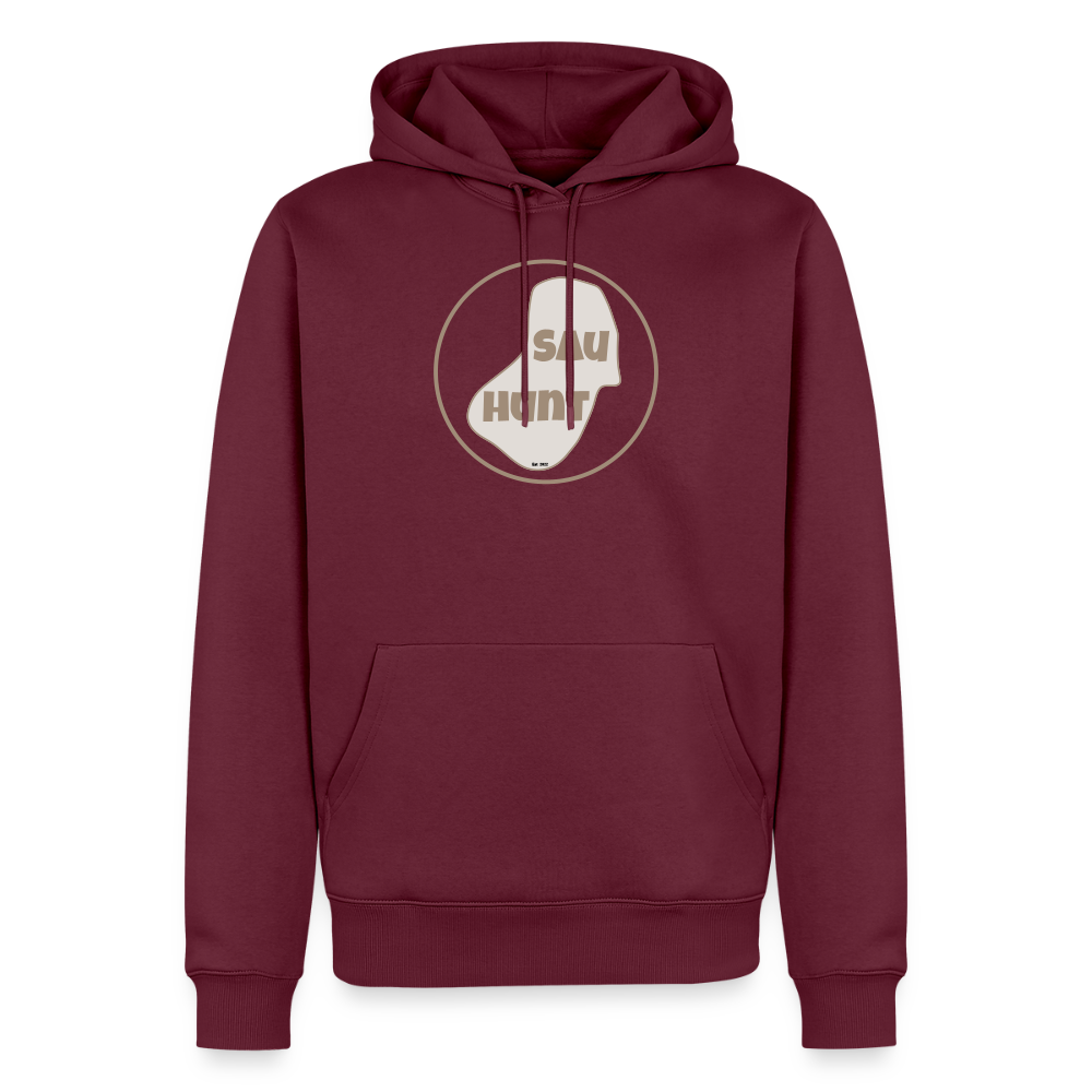 Promo Hoodie - SauHunt - Burgunderrot