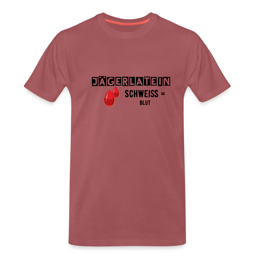 Jagdshirt - Schweiß - washed Burgundy