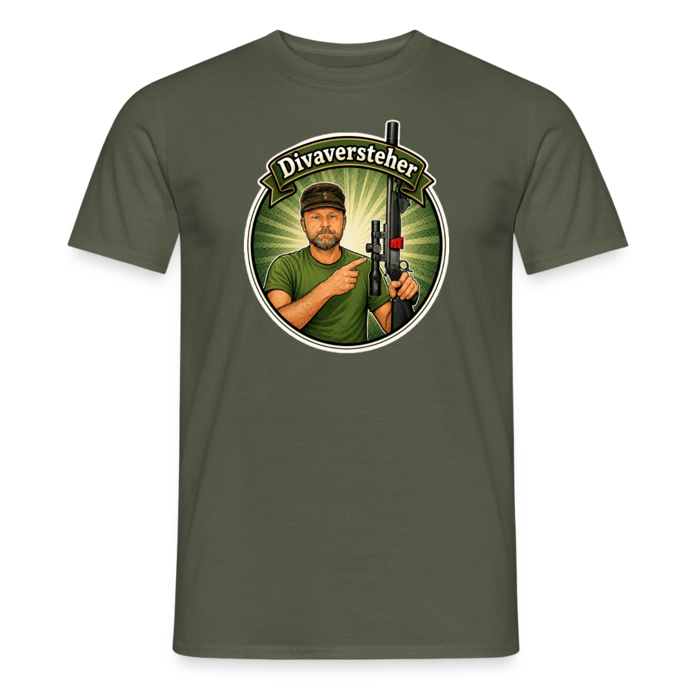 Fun Shirt - Divaversteher - Militärgrün