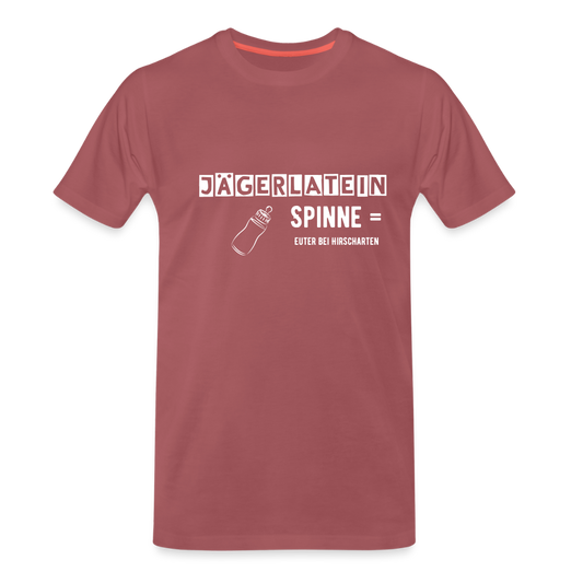 Jagdshirt - Spinne - washed Burgundy