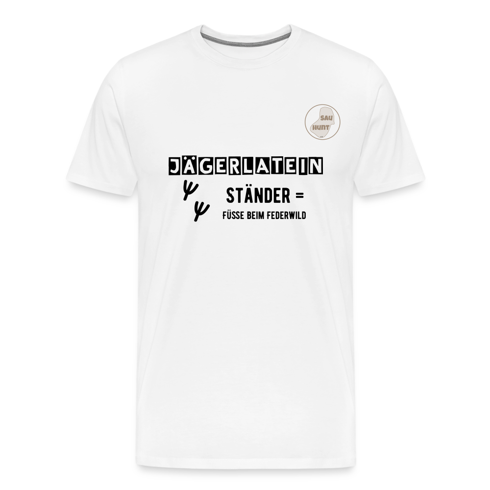 Jagdshirt - Ständer - Weiß