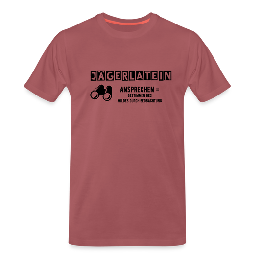 Jagdshirt - Ansprechen - washed Burgundy