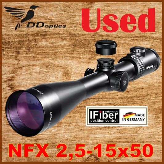 KAUM gebraucht DDOptics - V6 2,5-15x50 NFX Gen3 mit iFiber