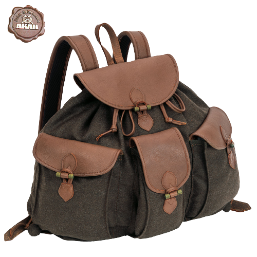 AKAH - “Loden de Luxe” hunting backpack with genuine elk leather