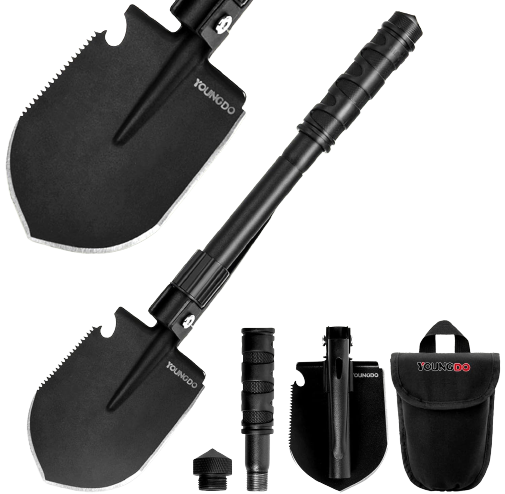 Folding spade - with multifunction