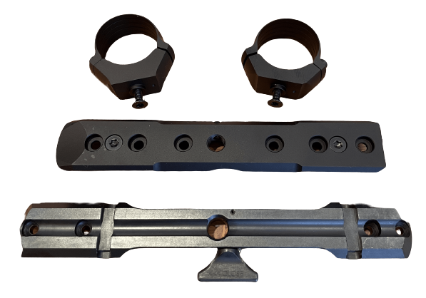 Dentler - Montageschienen SET STAHL mit Ringen ⌀30mm oder ⌀34mm