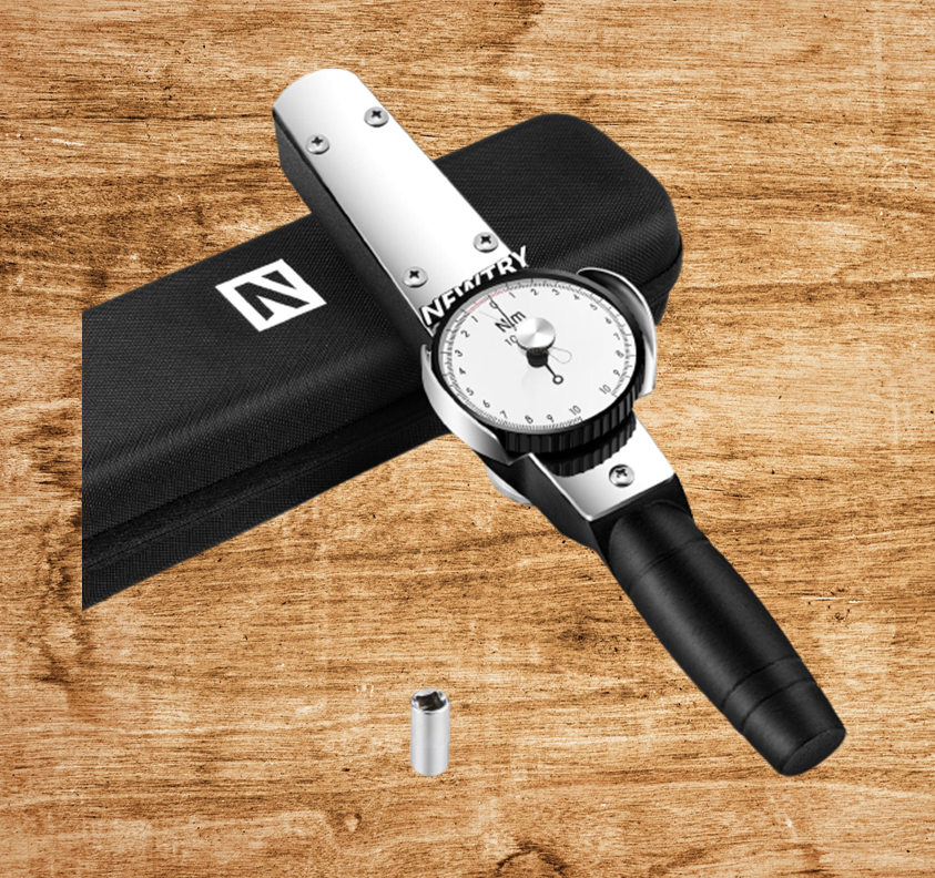 NEWTRY - Torque wrench with drag pointer (1.0 - 10.0Nm) 