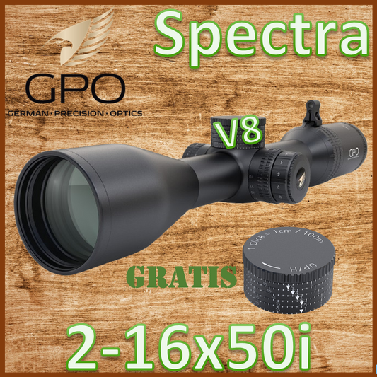 GPO - SPECTRA 8x 2-16x50i G4i Fiber + Ballistik Turm (GBT