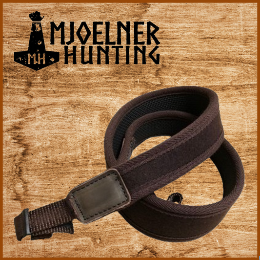 Mjoelner Hunting - rifle sling - brown made of loden &amp; neoprene