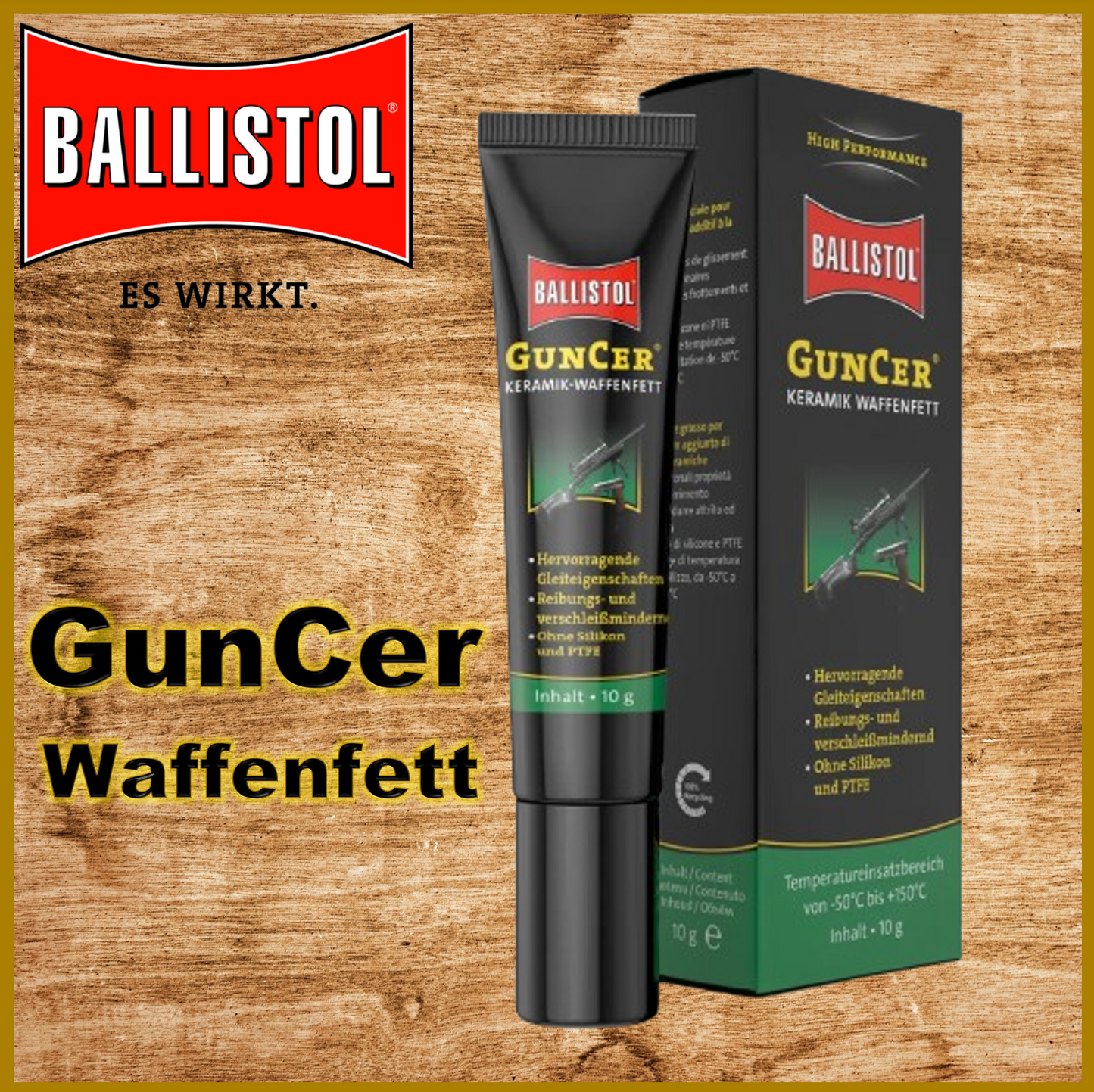 Ballistol - GunCer Waffenfett mit Keramik-Additiv - 10ml