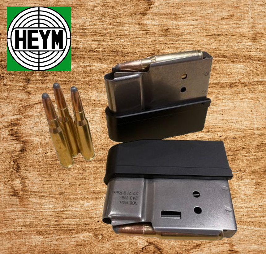 HEYM - SR21 &amp; SR30 - stainless steel insert magazine for 5 cartridges - black