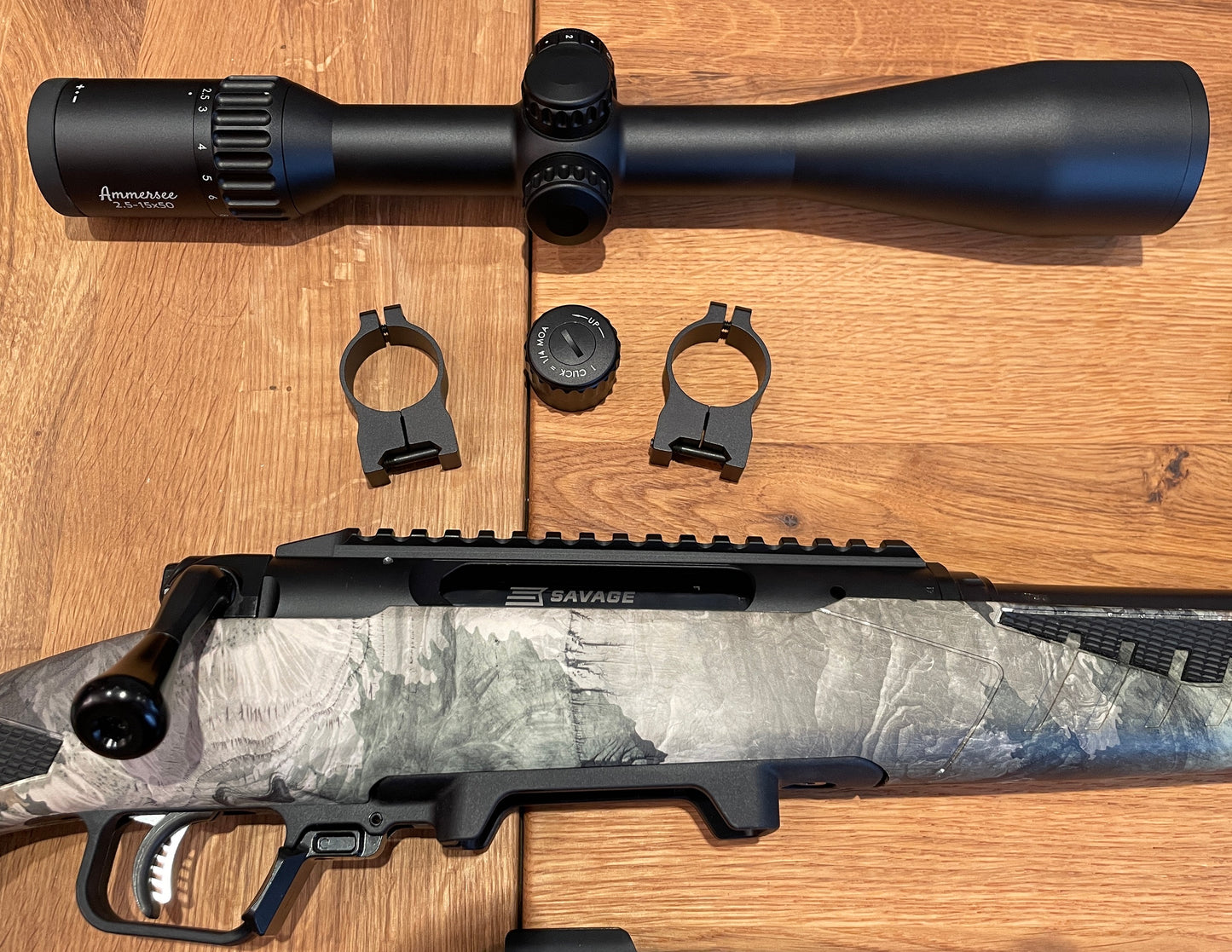 Rifle package Savage Impulse Predator, caliber: 6.5mm CM Professor optics glass, silencer Free accessories