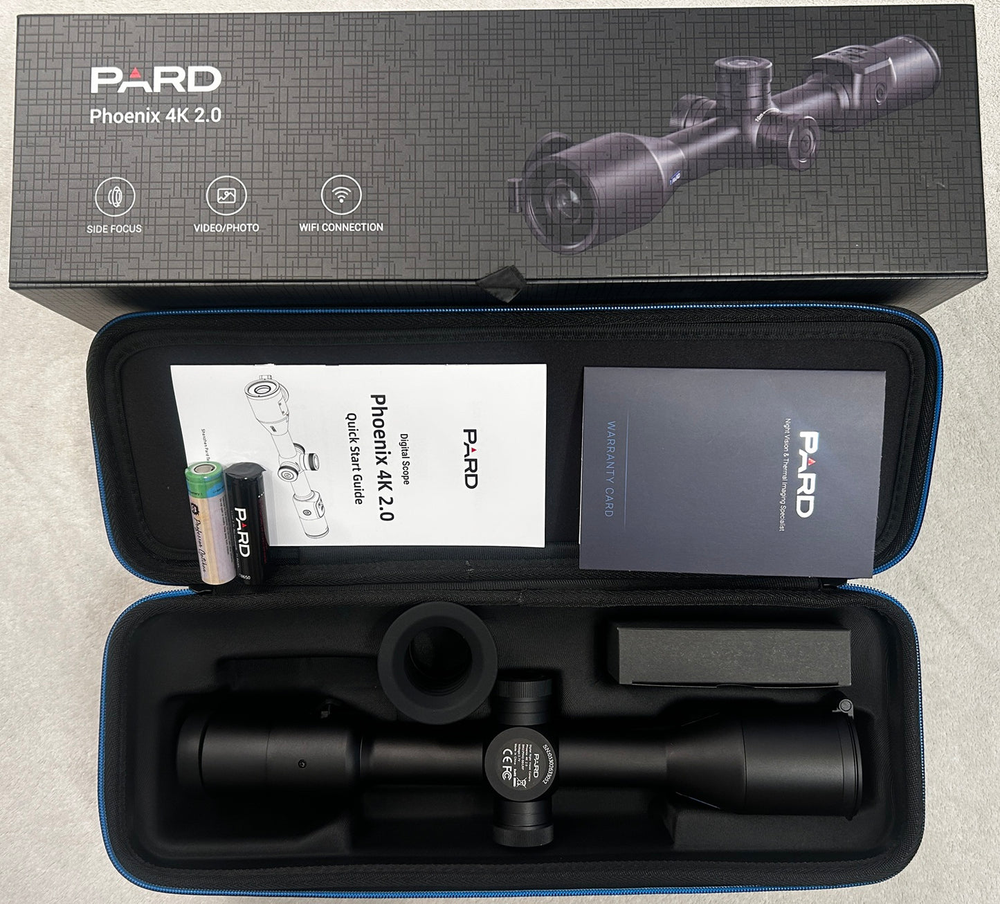 KAUM gebraucht - PARD - Phoenix 4K 2.0 + 2. Akku