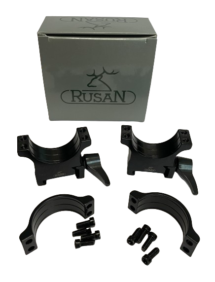 RUSAN - Ringmontage mit Schnellverschluss ⌀30mm in verschiedenen Höhen (2 Stück)