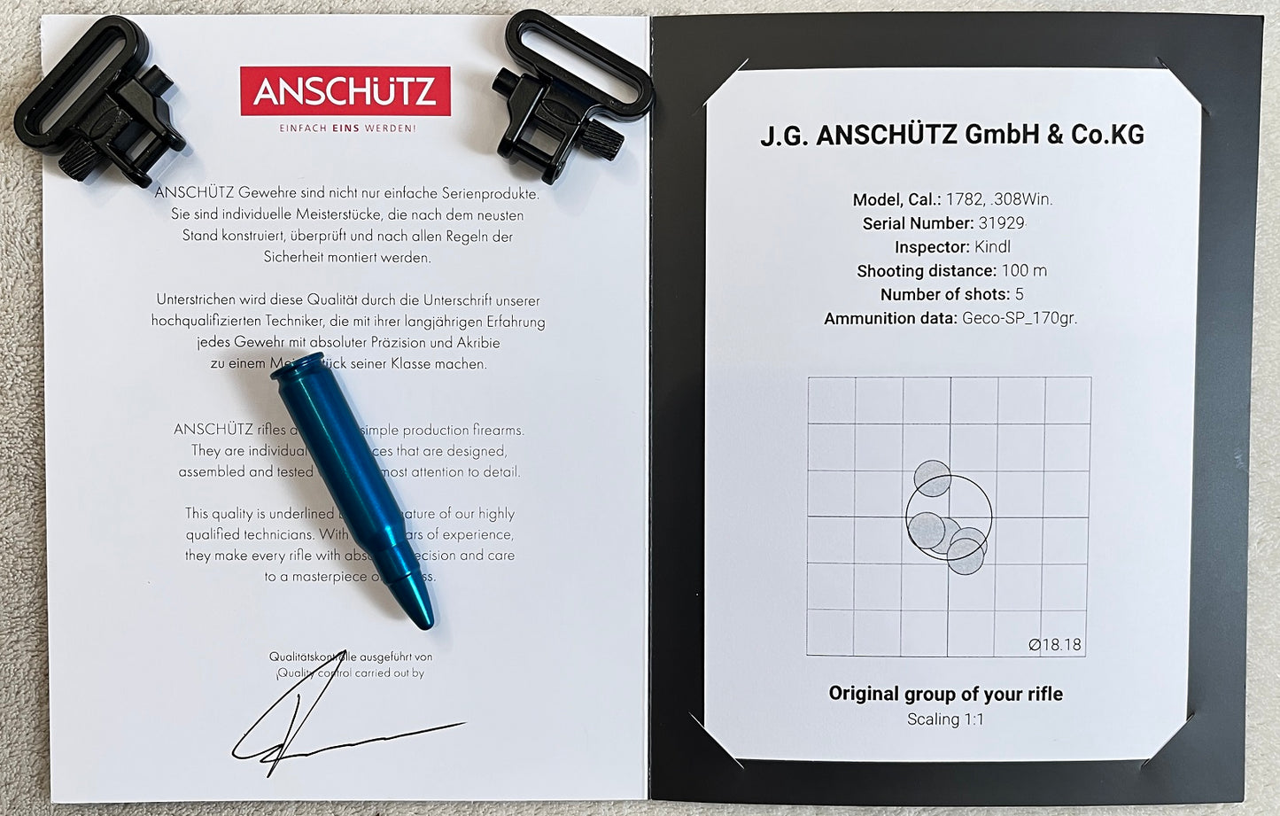 Anschütz 1782 LI Classic mit viel Zubehör in .308 Win SOFORT VERFÜGBAR