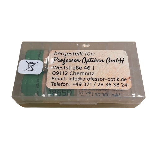 Professor Optiken - Lithium-Ionen-Akku 18650 Satte 3200mAh