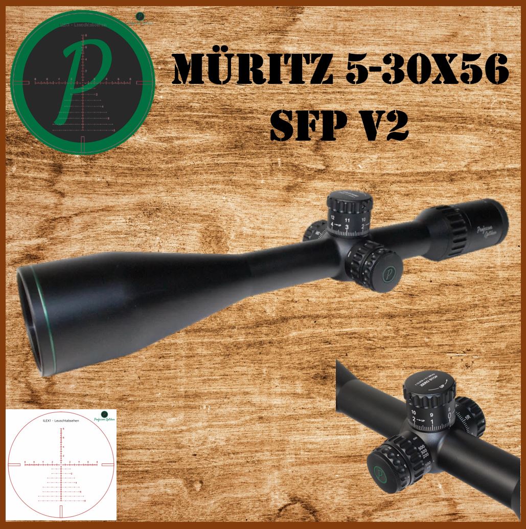 Professor Optiken - Müritz 5-30x56 HD SFP V2 Absehen: ILEX 1 (Gutscheinoption)