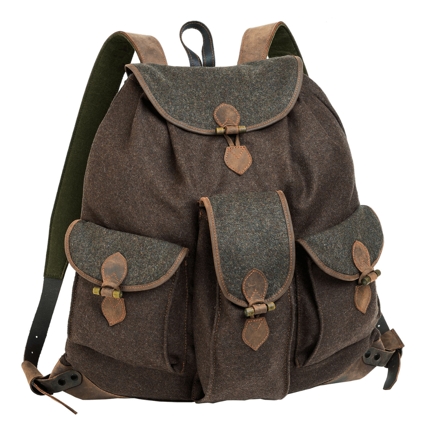 AKAH - Jagdrucksack aus Loden und Leder