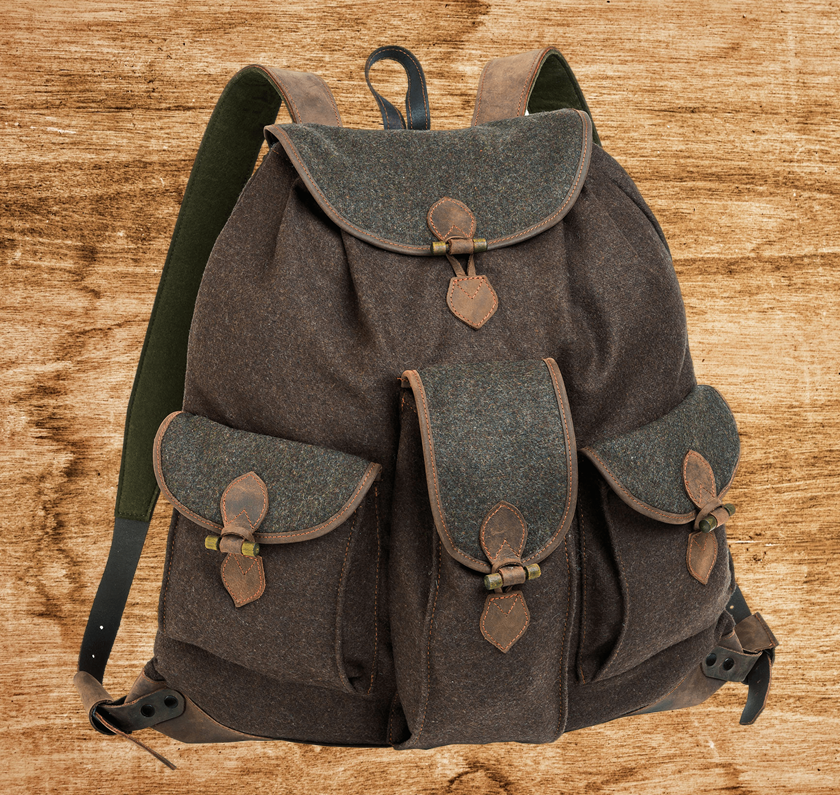 AKAH - Jagdrucksack aus Loden und Leder