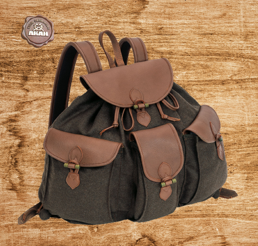 AKAH - “Loden de Luxe” hunting backpack with genuine elk leather