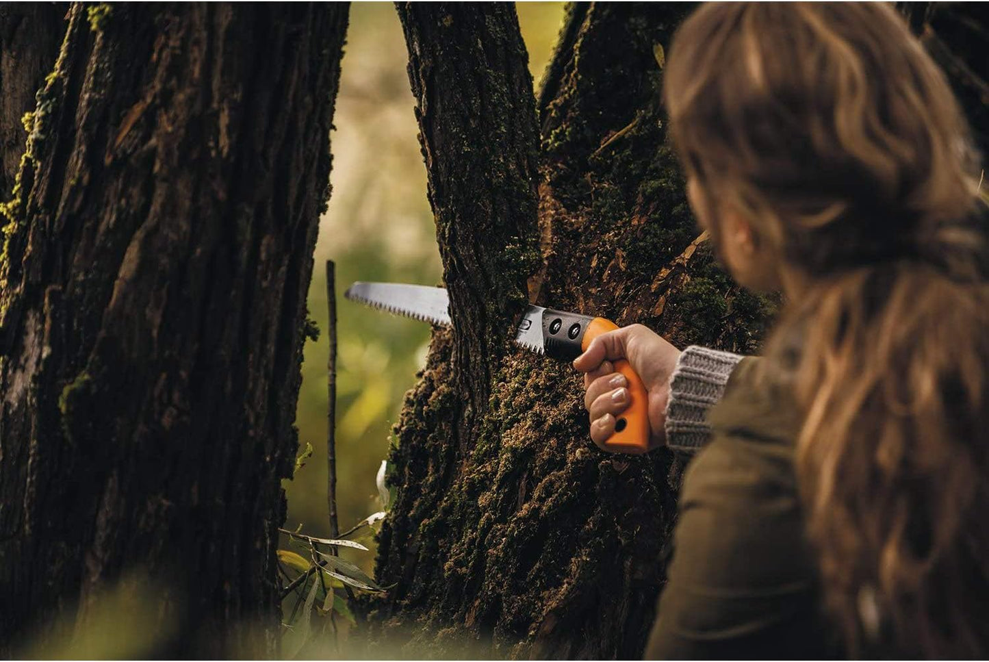 Fiskars - Handsäge mit feststehendem Blatt, Inklusive Kunststoff-Köcher