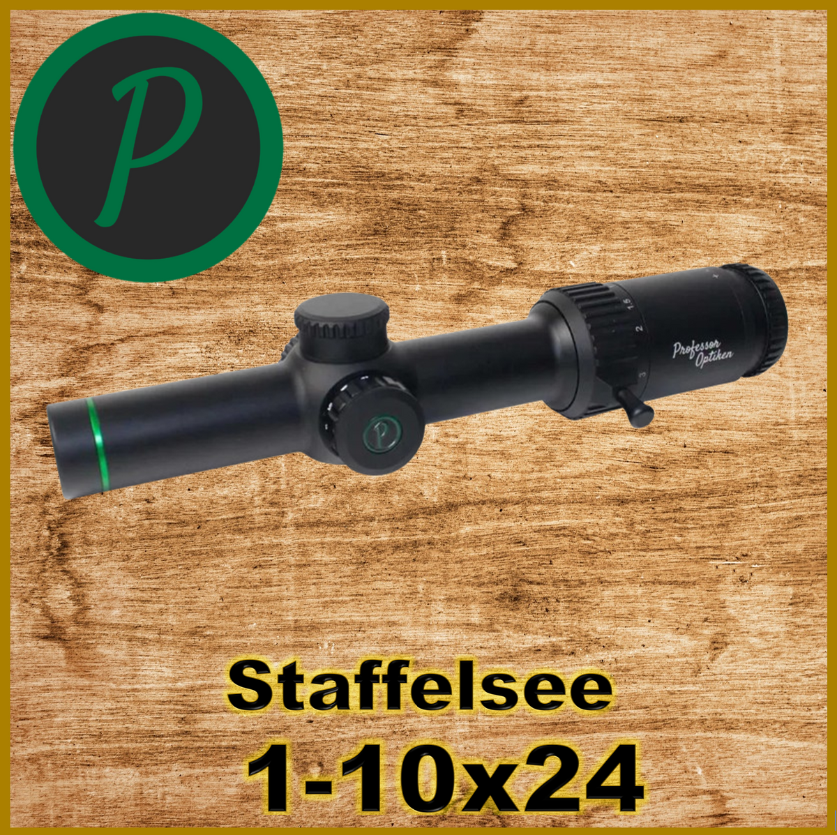 Professor Optiken - Riflescope Ammersee 1-6x24 HD, reticle 4, illuminated, driven hunt lens 