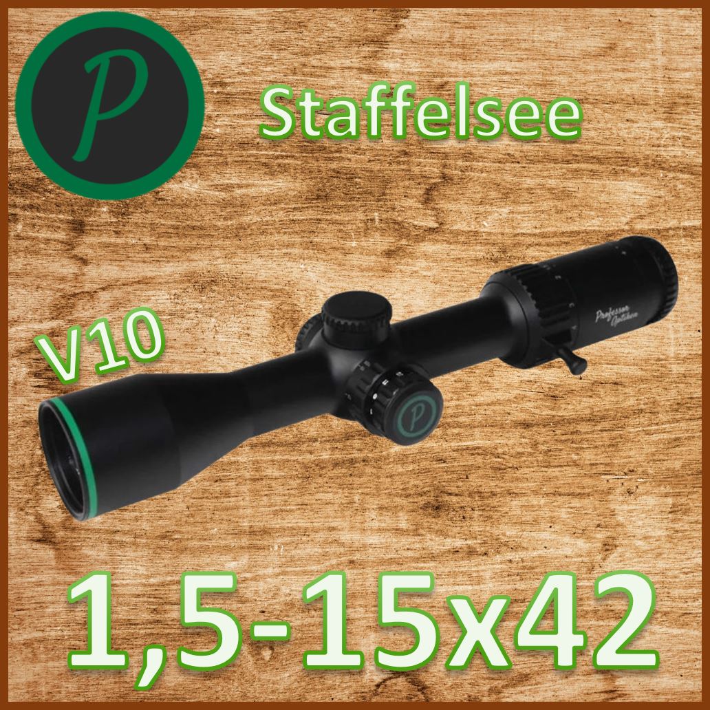 Prof.Op. - Staffelsee V10 1,5-15x42 LD V2 Leuchtfaser-Abs. 4 + Ballistikturm