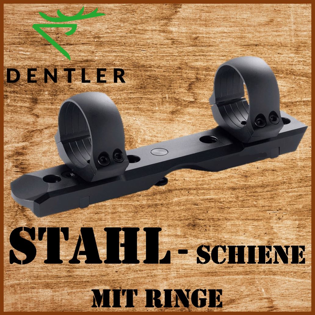 Dentler - Montageschienen SET STAHL mit Ringen ⌀30mm oder ⌀34mm
