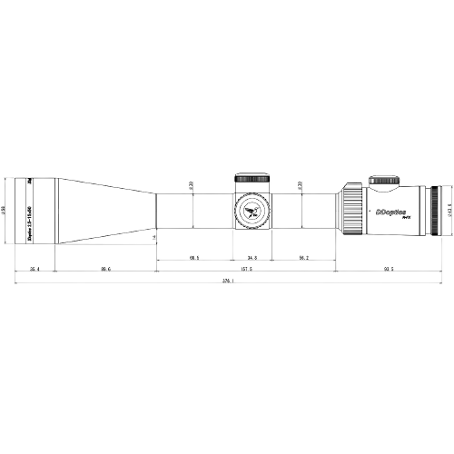 DDOptics - Riflescope V6 2.5-15x50 NFX Gen3